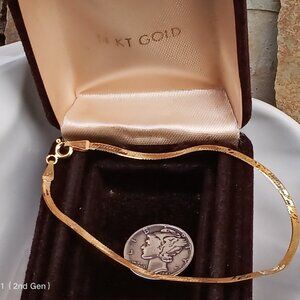 Solid 14kt Yellow Gold Bracelet